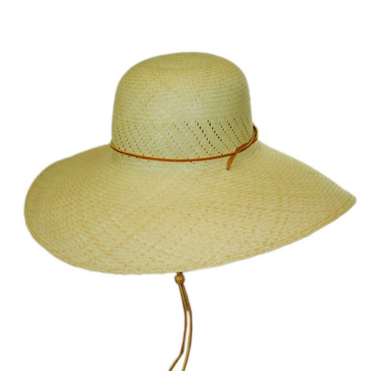 Panama Straw Wide Brim Hat - Image 2