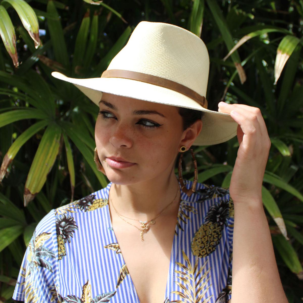 MJ Panama Straw Outback Hat - Image 7