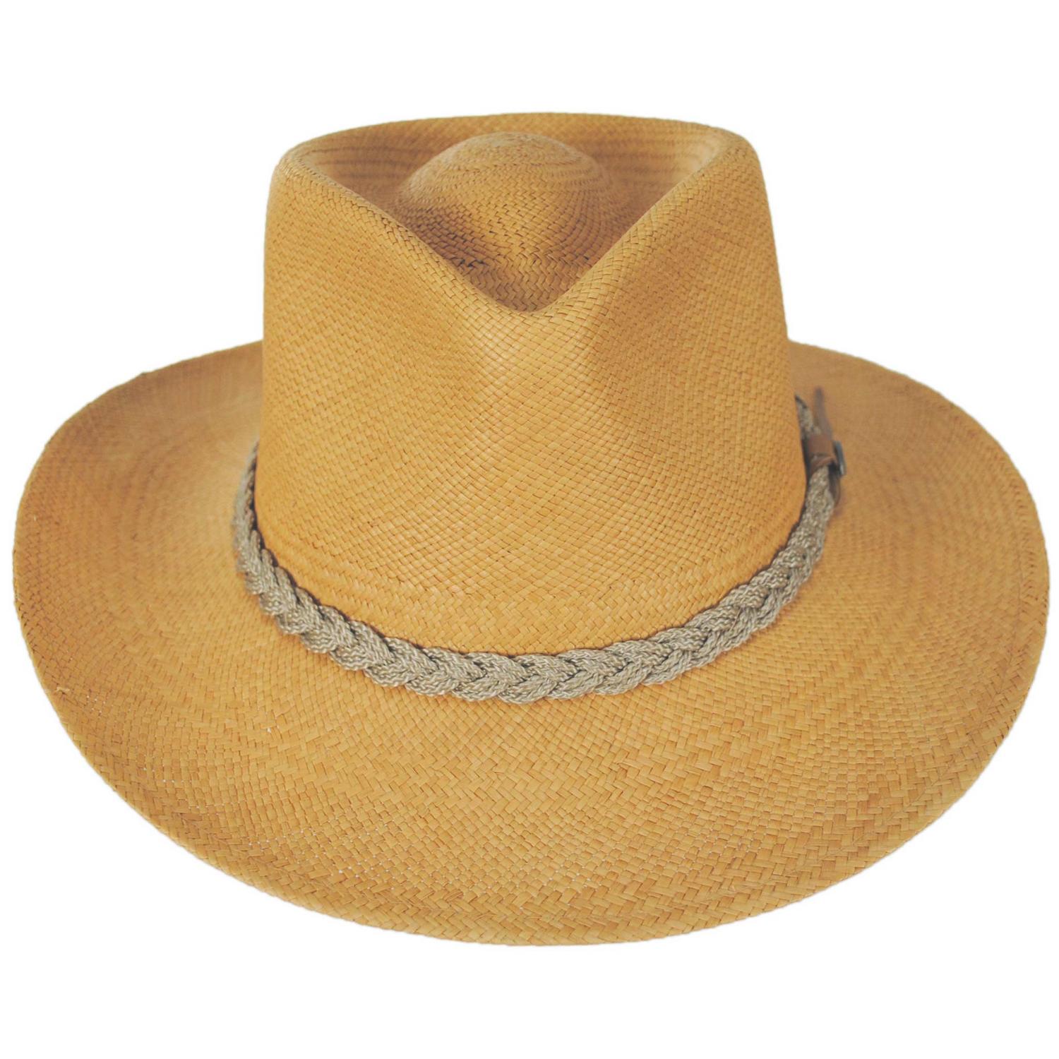 Braided Band Panama Straw Outback Hat - Image 6