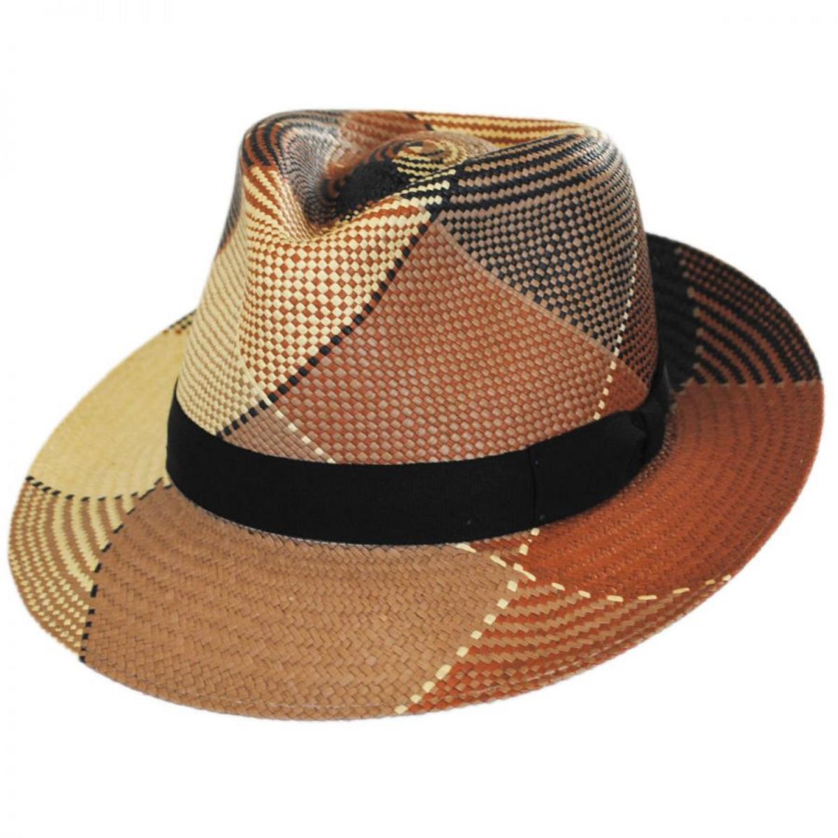 Giger Panama Straw Fedora Hat