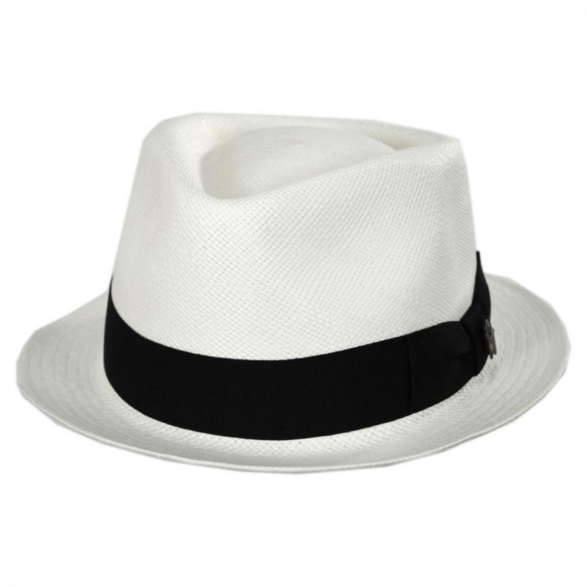 Boston Panama Straw Trilby Fedora Hat