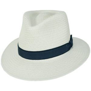 Brooks Panama Straw Fedora Hat