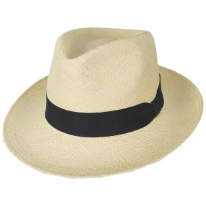 Panama Straw C-Crown Fedora Hat