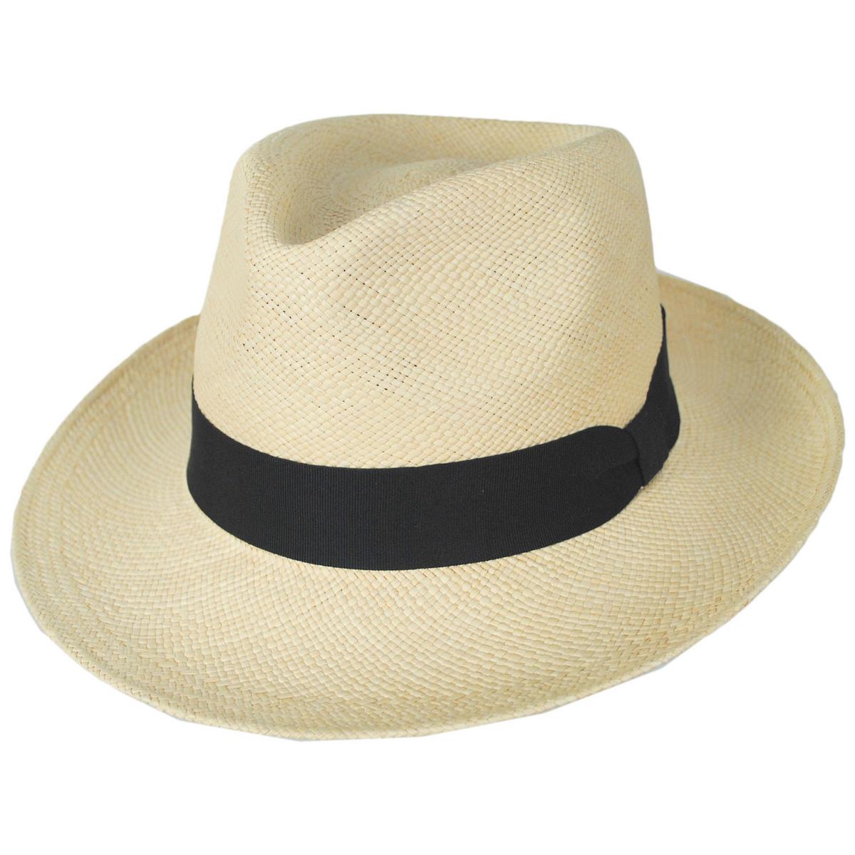 Panama Straw C-Crown Fedora Hat