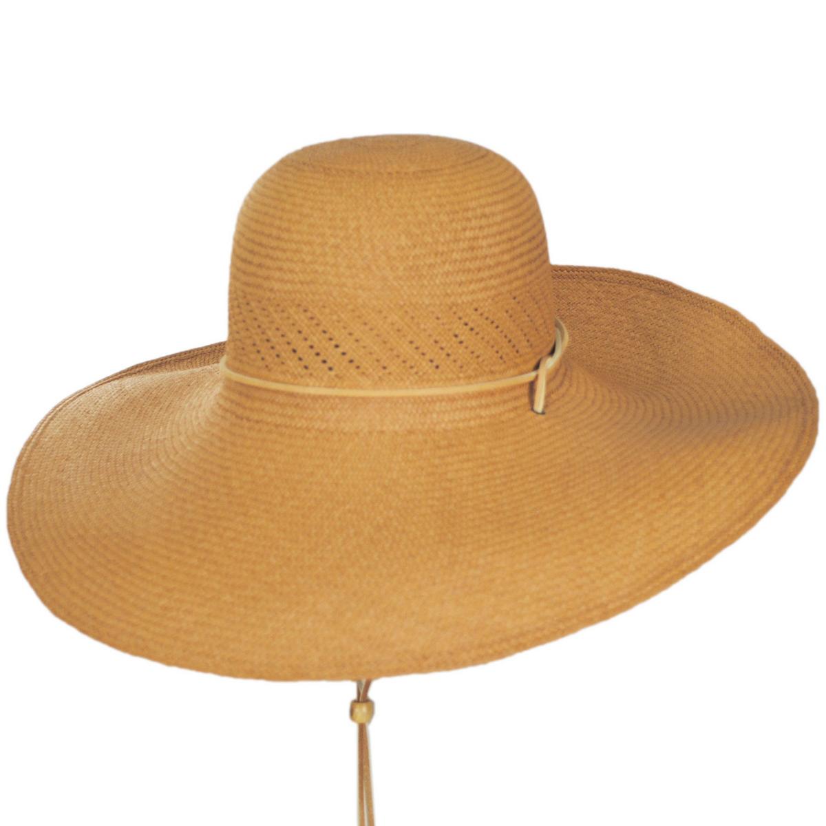 Panama Straw Wide Brim Hat - Image 5
