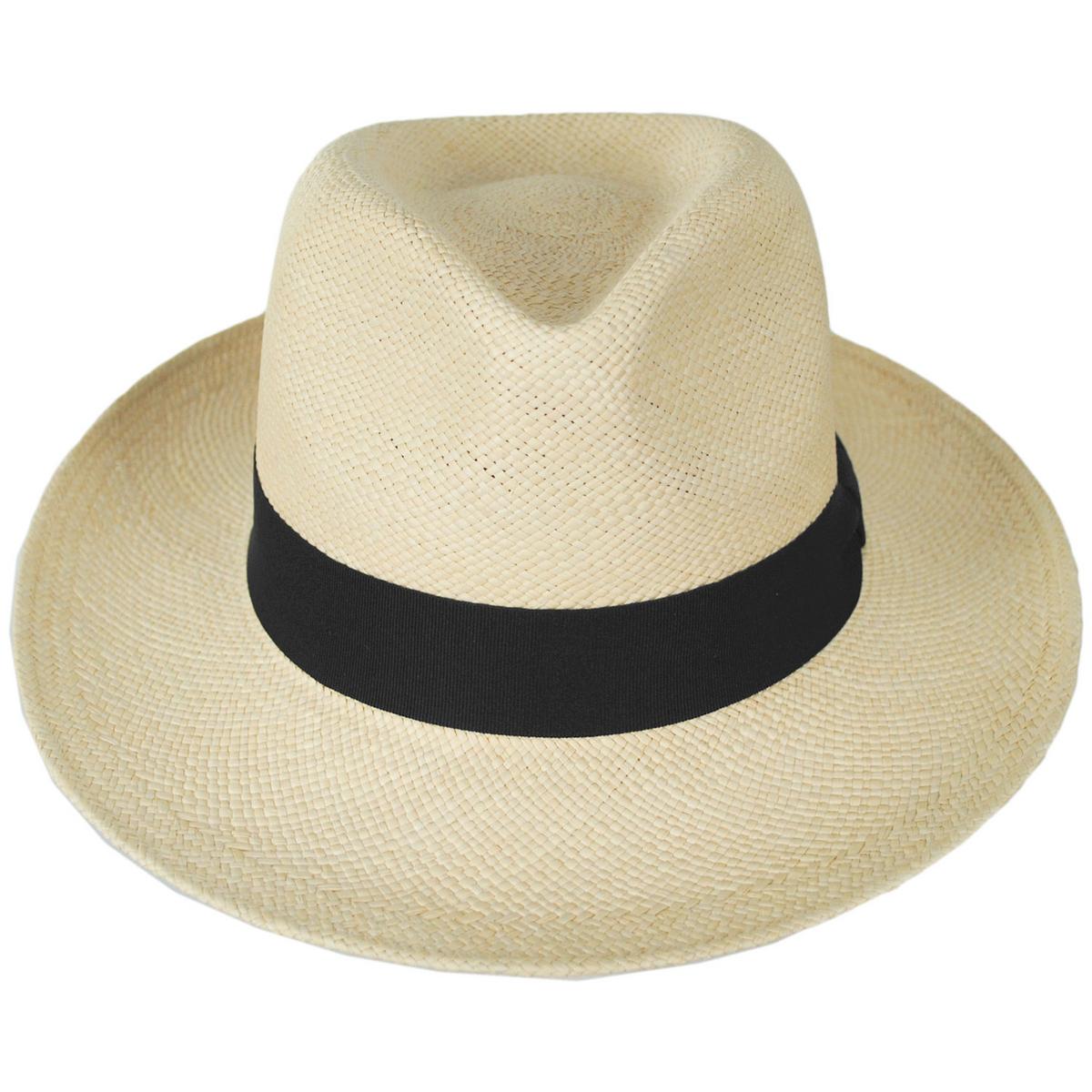Panama Straw C-Crown Fedora Hat - Image 6