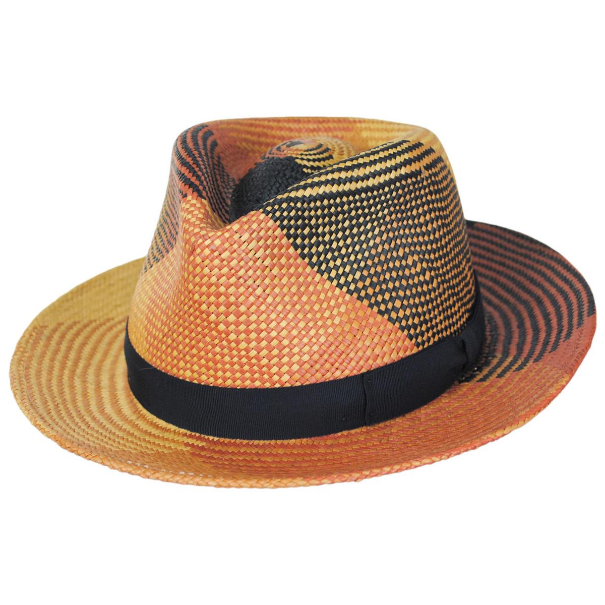 Giger Panama Straw Fedora Hat - Image 12
