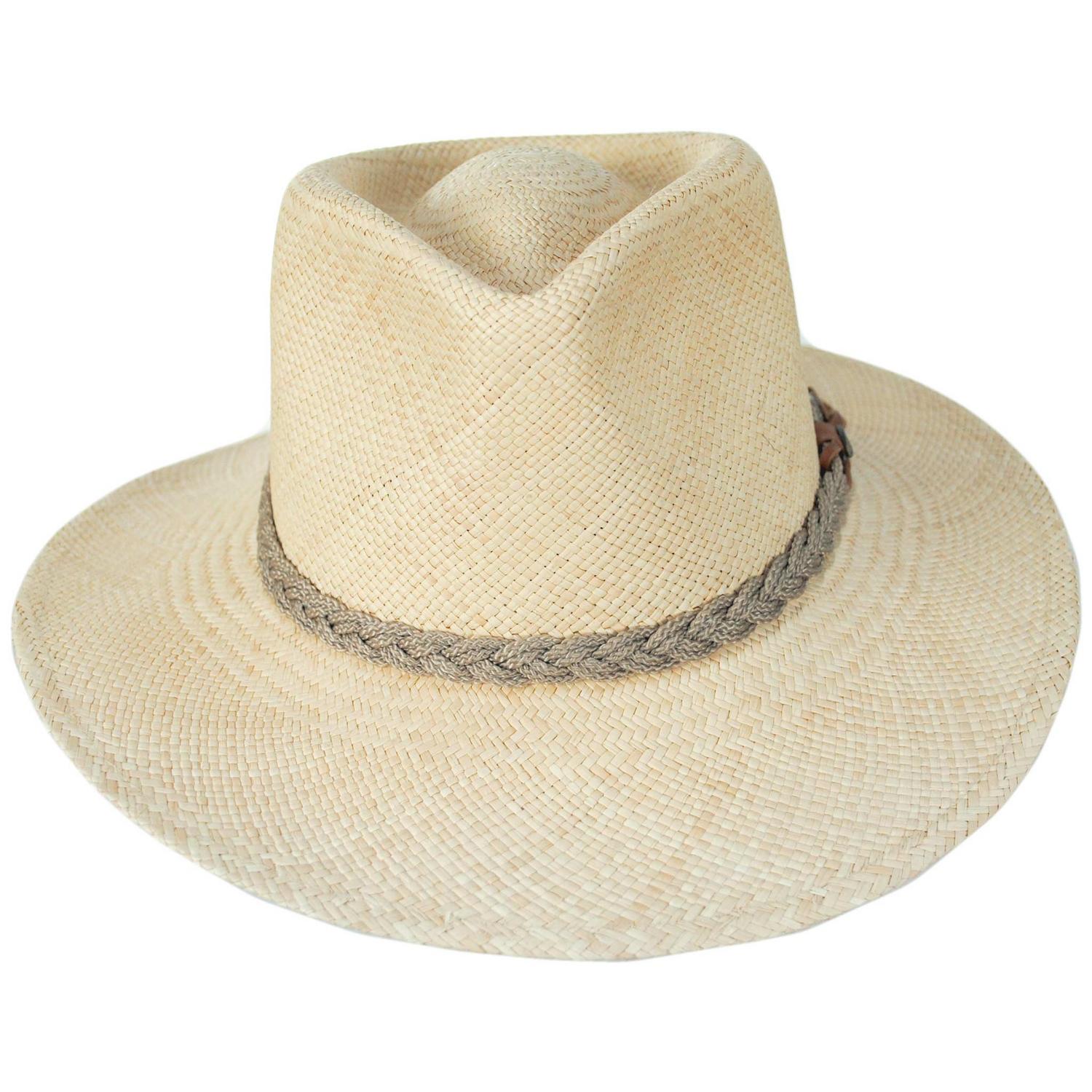 Braided Band Panama Straw Outback Hat - Image 2