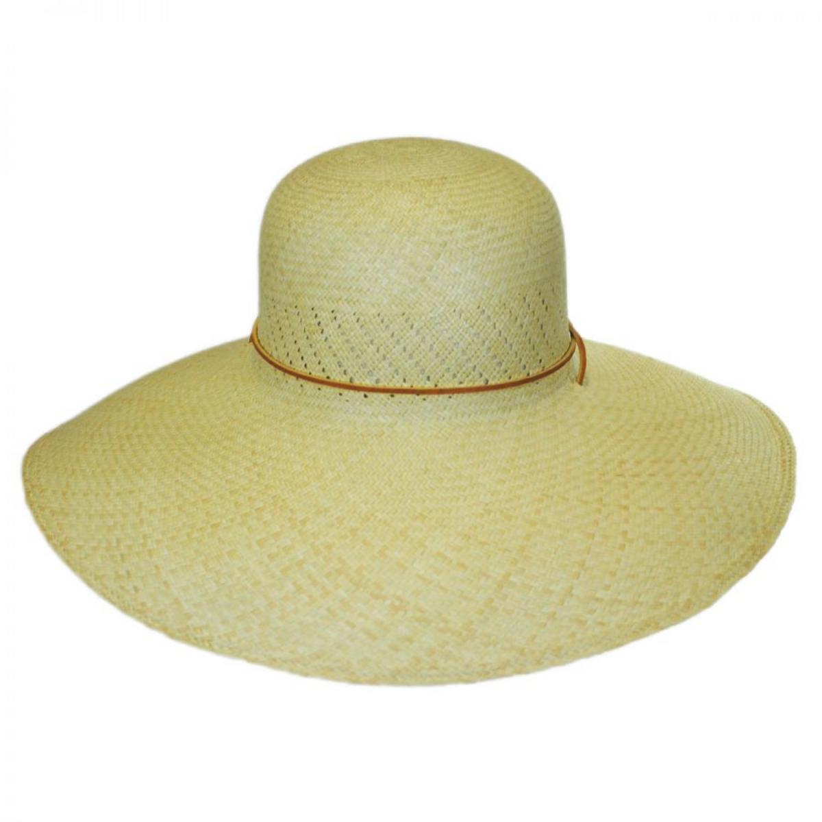 Panama Straw Wide Brim Hat - Image 4