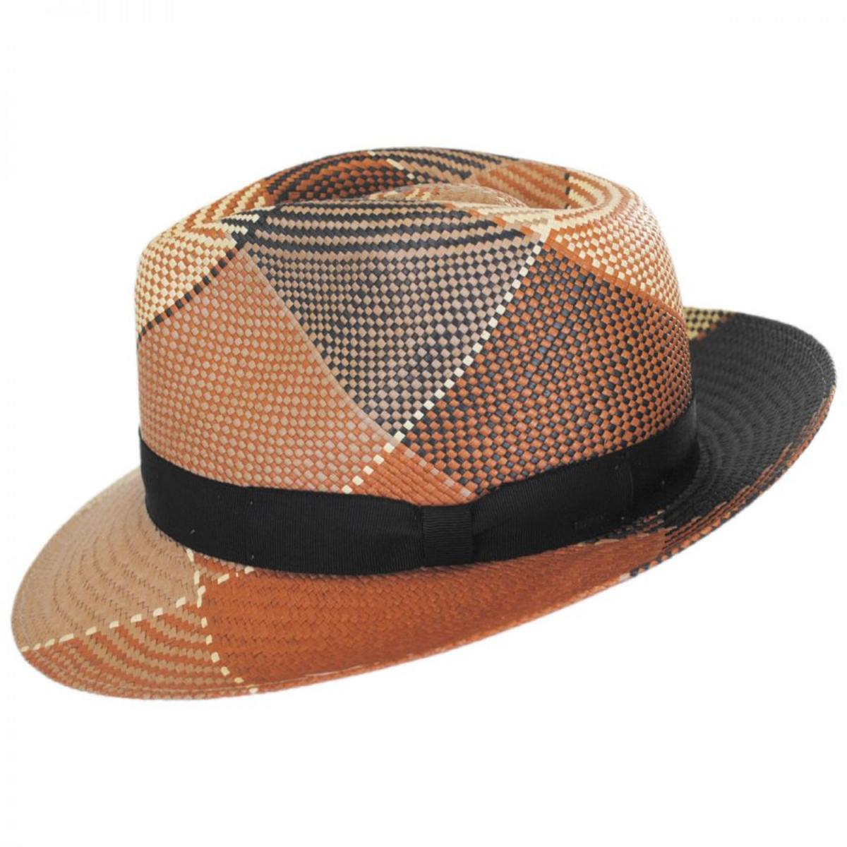 Giger Panama Straw Fedora Hat - Image 3