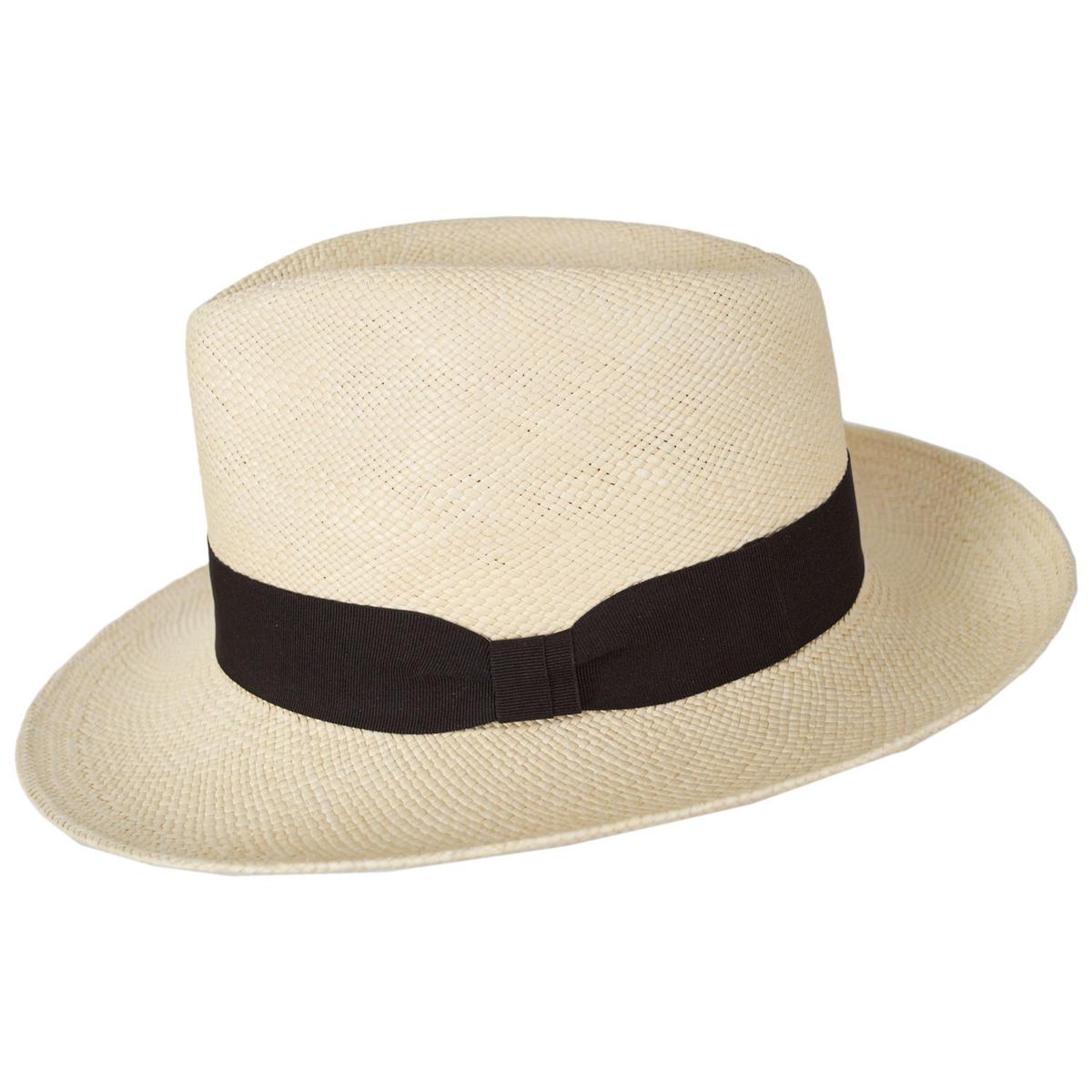 Panama Straw C-Crown Fedora Hat - Image 7