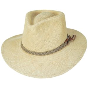 Braided Band Panama Straw Outback Hat