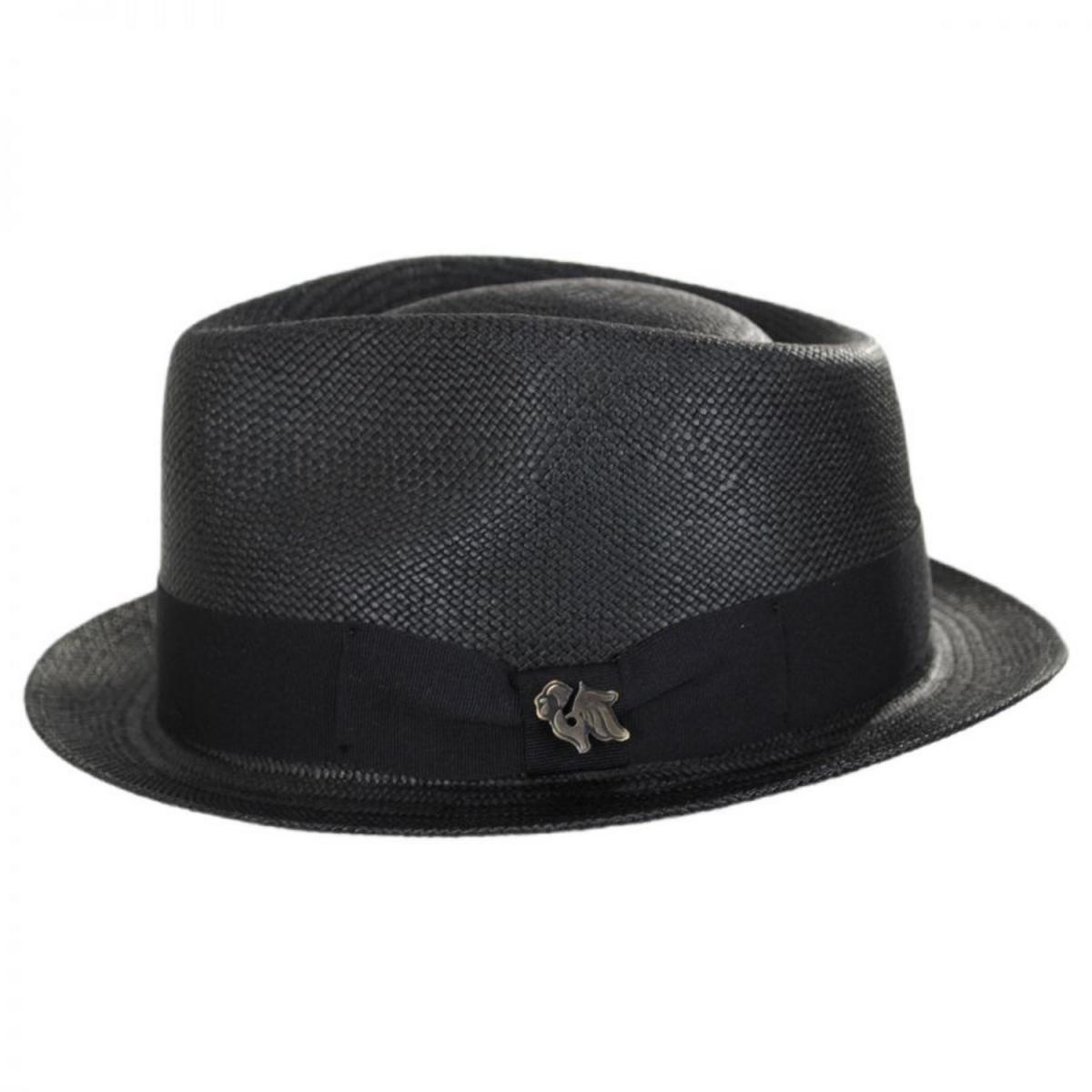 Boston Panama Straw Trilby Fedora Hat - Image 7